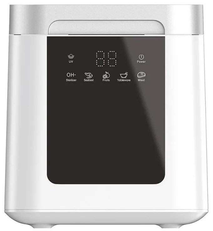 Purificator de alimente si apa Elixir, 72W, 9 L, Afisaj digital, 3 trepte, Control prin ecran tactil, 6 procese inteligente, Alb