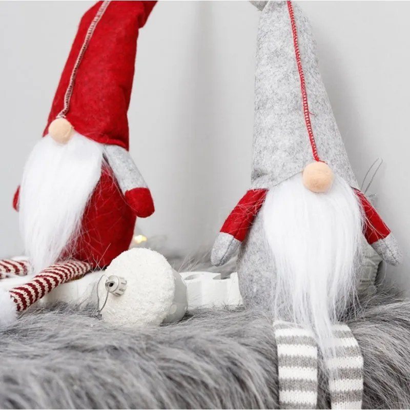 Piticot decorativ SANTA CLAUS 50 cm - mai multe culori Culoare: Rosu