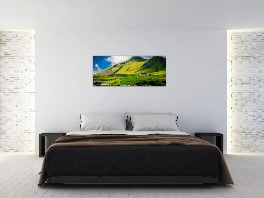 Tablou cu peisaj montan (120x50 cm)