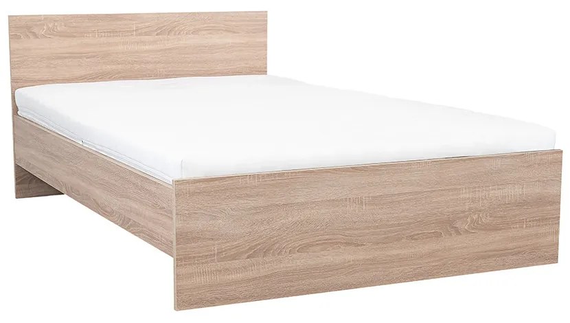 Pat dublu Miami fără cadru de pat 140x200 cm stejar sonoma-stejar sonoma