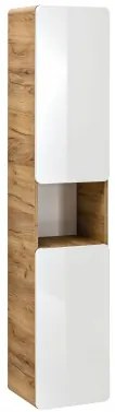 Dulap baie inalt cu 2 usi, Aruba White, l35xA32xH170 cm