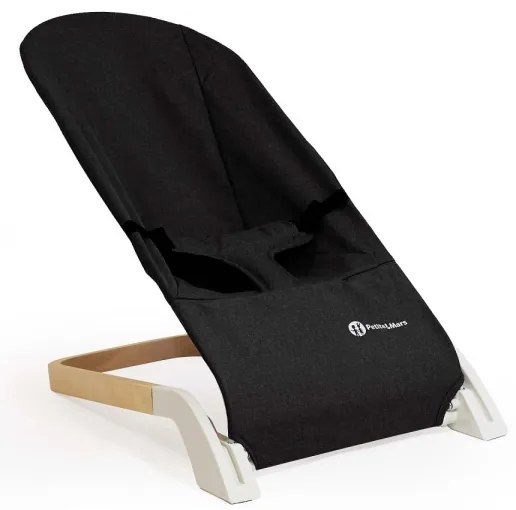 Șezlong pentru bebeluși CALMY negru PETITE&MARS