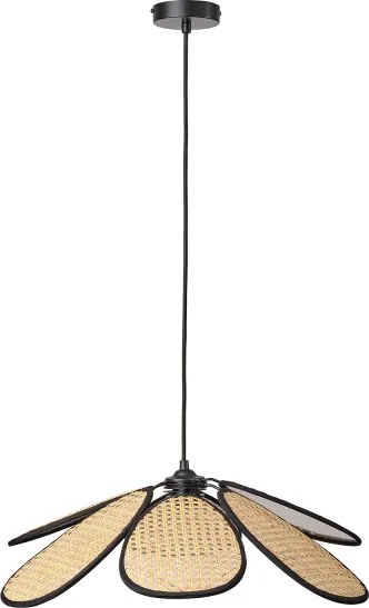 Osram - Lampă suspendată cu cablu DECOR RATTAN 1xE27/15W/230V Ø 58 cm bej/negru