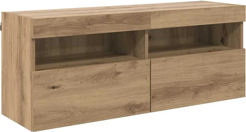 vidaXL Dulap TV de perete Pe perete Stejar Artizanal 100 x 30 x 40 cm