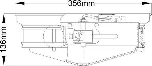 Hinkley HK-HADLEY-F-BR HADLEY - plafonieră pentru baie 3xE27/40W/230V IP44, aurie
