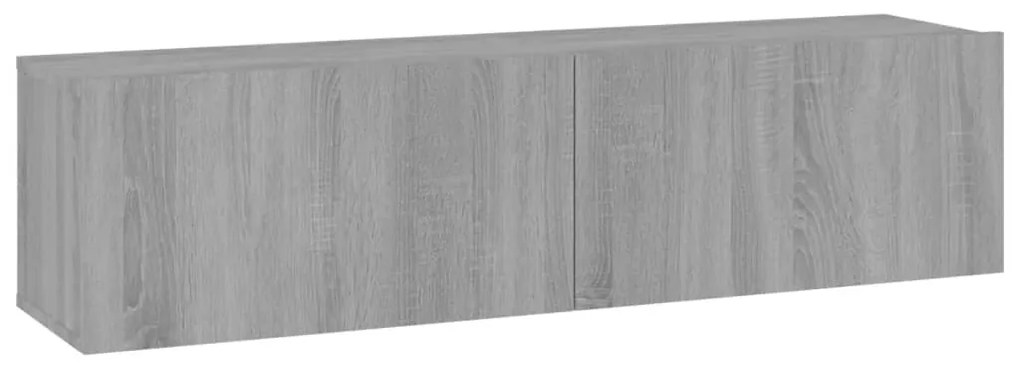 815100 vidaXL Comodă TV de perete, gri sonoma, 120x30x30 cm, lemn compozit