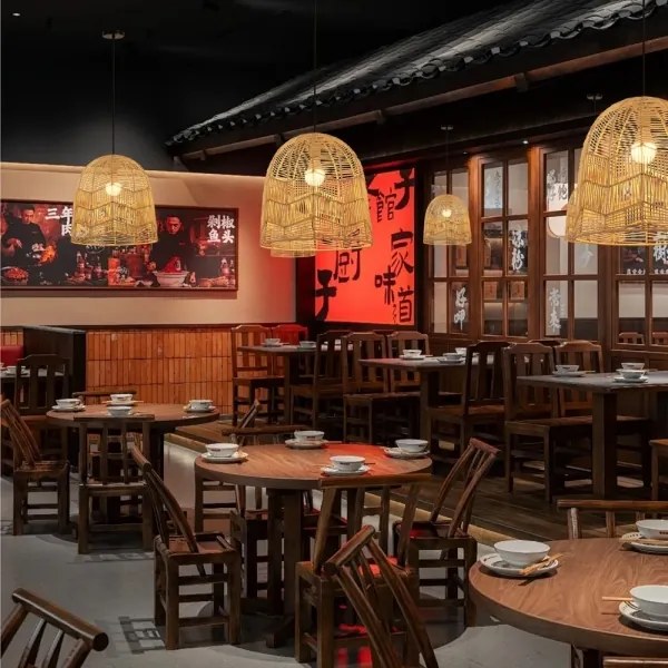 Lustră pe cablu Immax 08262L PELO 1xE27/40W/230V d. 40 cm ratan