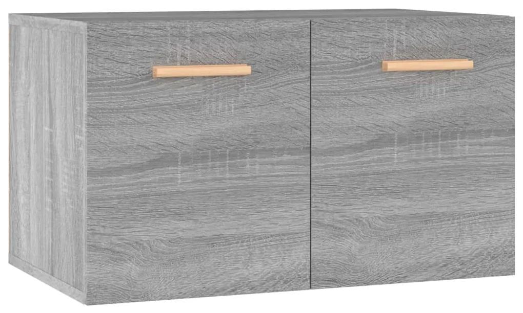 817598 vidaXL Dulap de perete, gri sonoma, 60x36,5x35 cm, lemn prelucrat