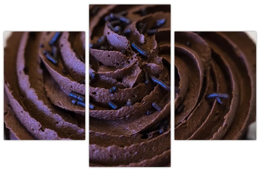 Tablou - Cupcake din ciocolată (90x60 cm)