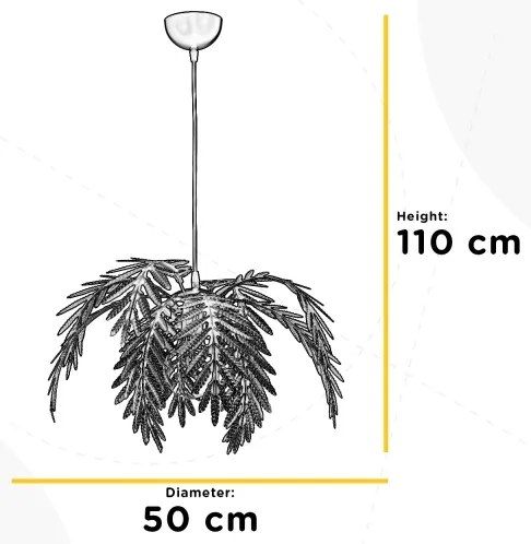 Lustră pe cablu DUBAI 1xE27/22W/320V bronz ONLI