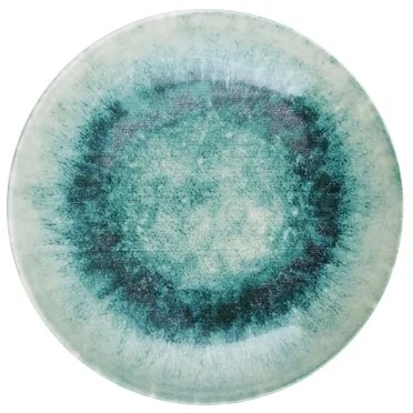 Set de veselă din porțelan, 18 piese, albastru