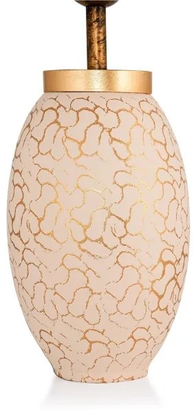 Lampă de masă 1xE27/40W/230V bej/auriu