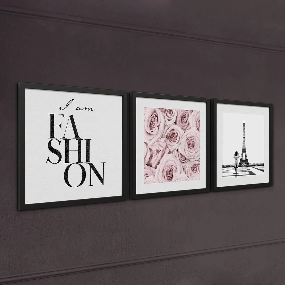 Tablouri 3 buc. 30x40 cm Parisienne – Styler