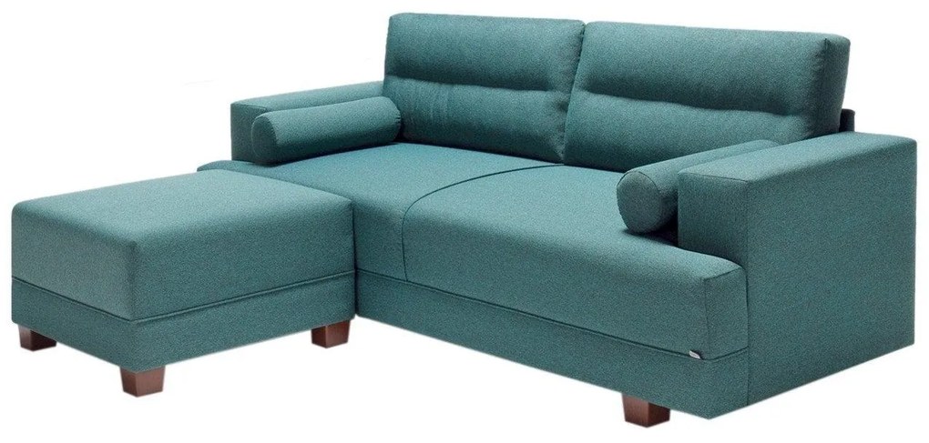 Canapea Fixa cu 3 Locuri si Taburet Oslo, 210 x 85 x 78 cm