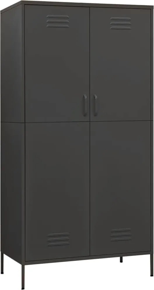 vidaXL Șifonier, antracit, 90x50x180 cm oțel
