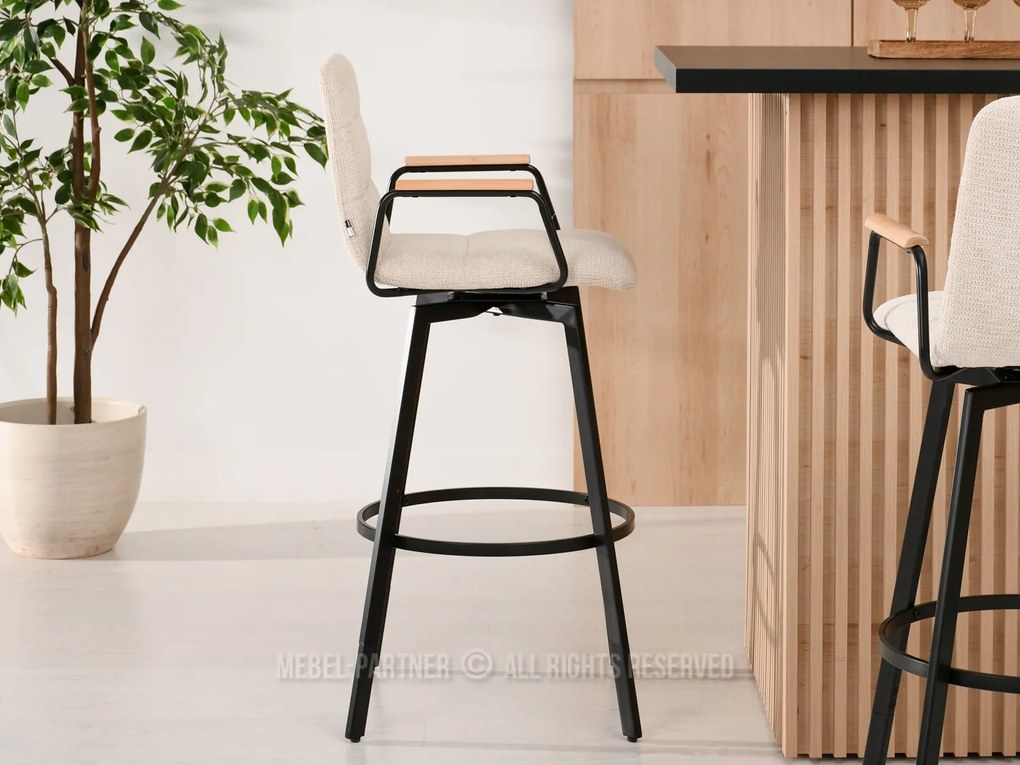 Scaun Henrich (crem + negru). 1110627
