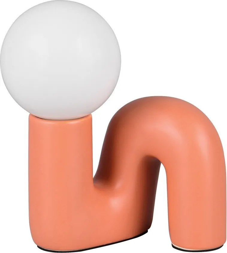 Veioză portocalie din ceramică (înălțime 21,5 cm) Quinn – Reality