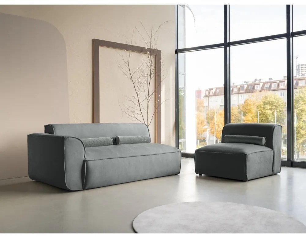 Șezlong modular verde (cu colț pe partea stângă ) Flex Felix – Miuform