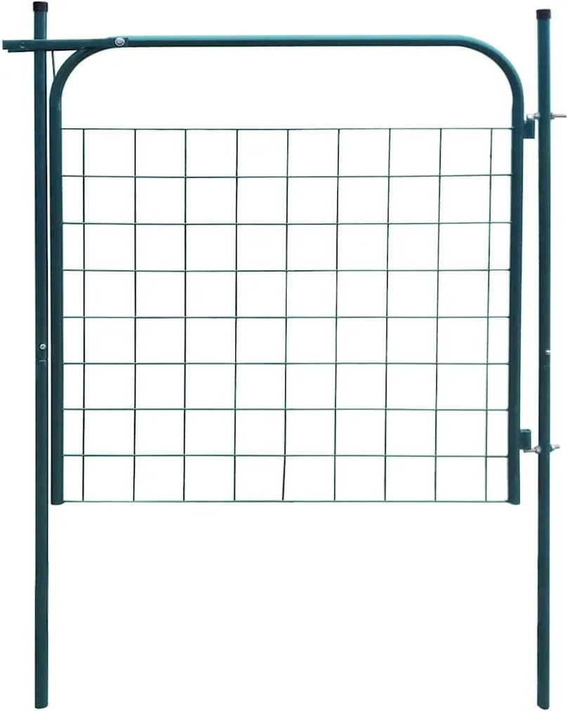 vidaXL Poartă de gard de grădină 100x100 cm verde
