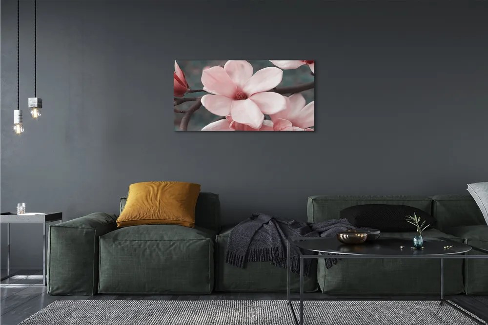 Tablouri canvas flori roz