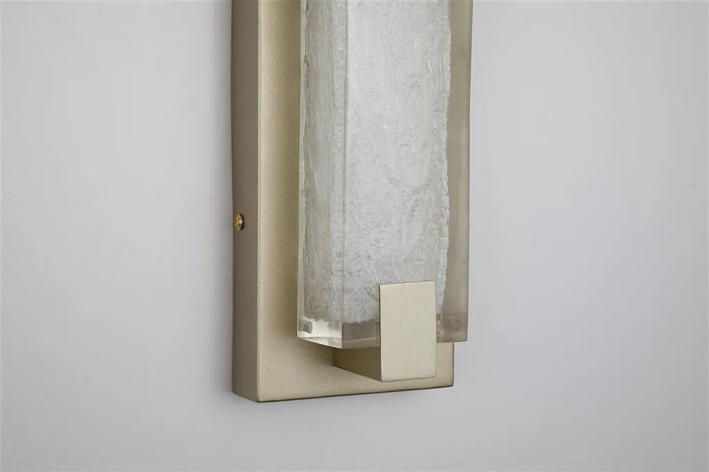 Aplica LED de perete baie metal auriu Anchor