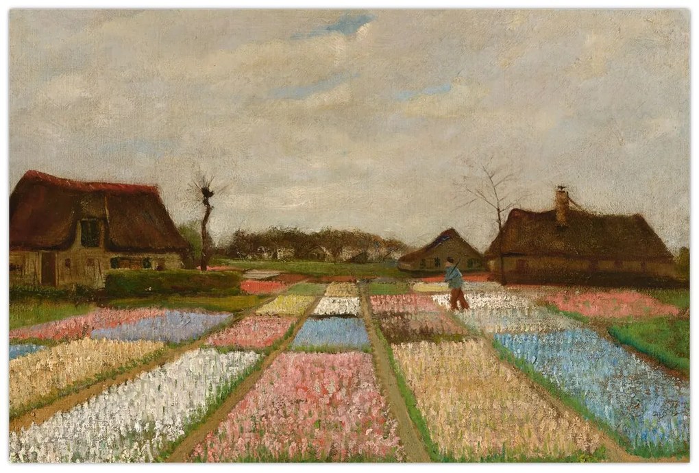 Tablou - Vincent van Gogh, Flower Beds in Holland, reproducere (90x60 cm)
