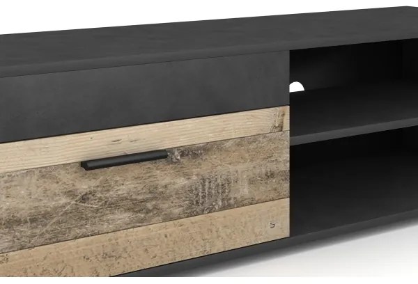 Mobilier living BRICK maro/negru