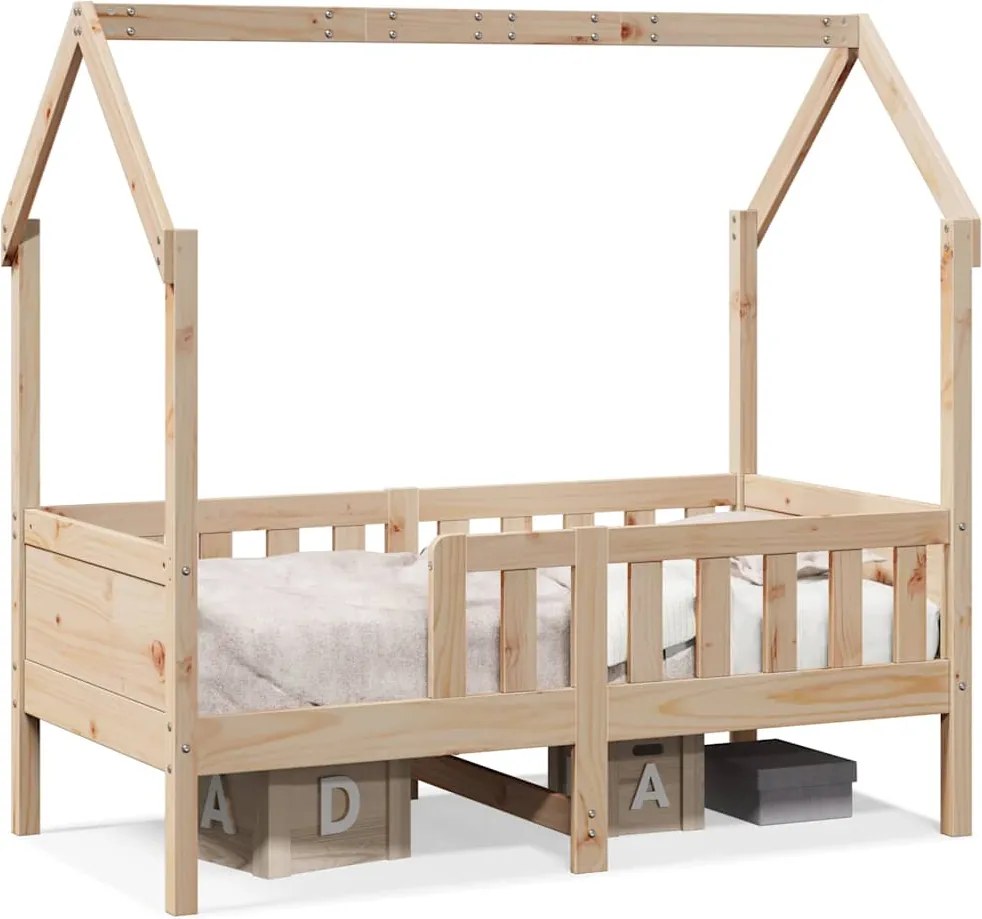 vidaXL Cadru pat tip casă pentru copii, 80x160 cm, lemn masiv de pin