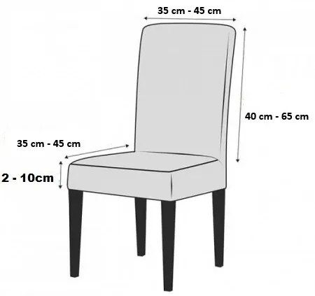 Set 6 huse pentru scaune, elastice si catifelate, culoare Bej