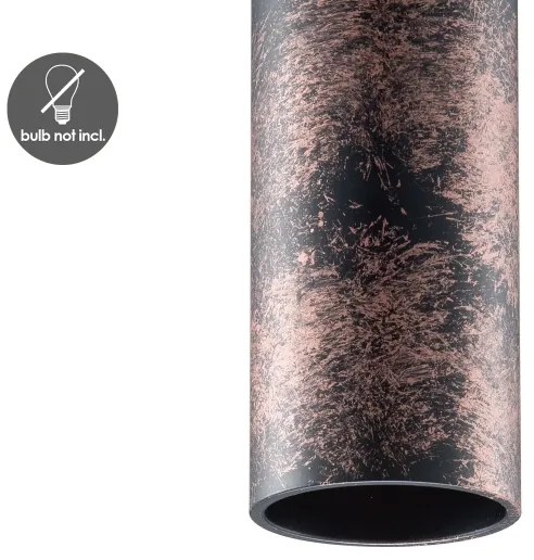 Lustră pe cablu SAGA 1xE27/40W/230V negru/bronz