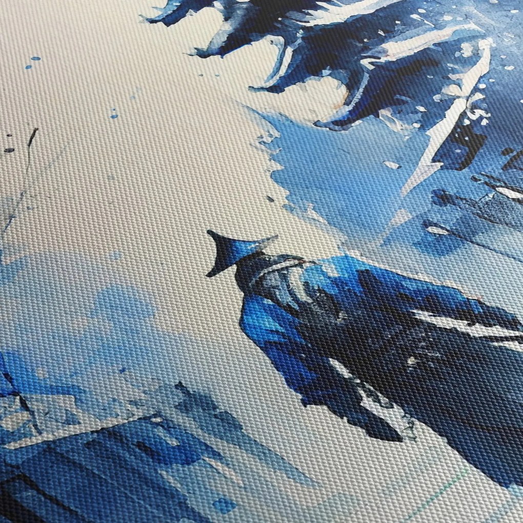 Tablou - Samurai, aquarel (150x105 cm)