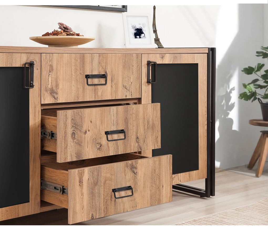 Consolă Arcas Tonya Atlantic Pine Negru