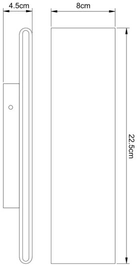 Aplică LED Globo 41751-8B SIEGFRIED LED/8W/230V