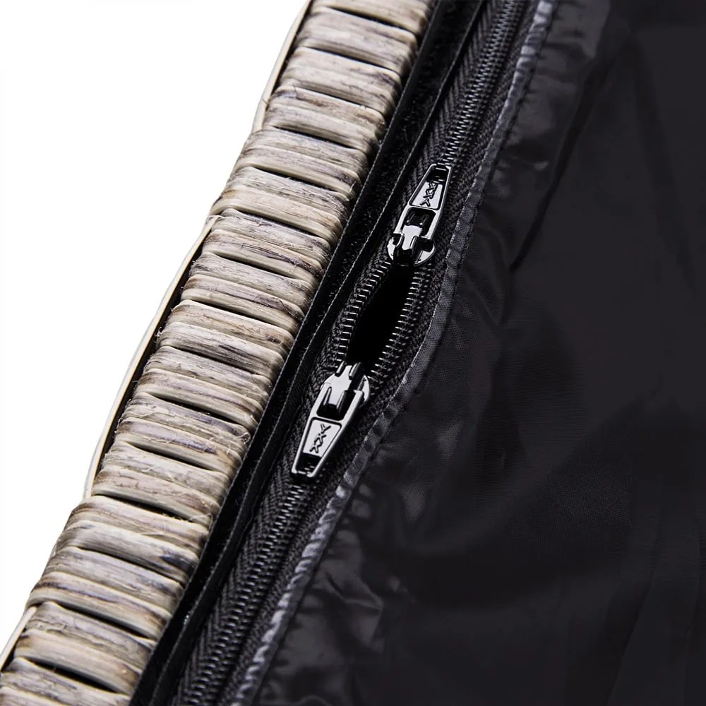 Deuba Cutie depozitare 122cm x 56cm x 61cm - crem cu roti