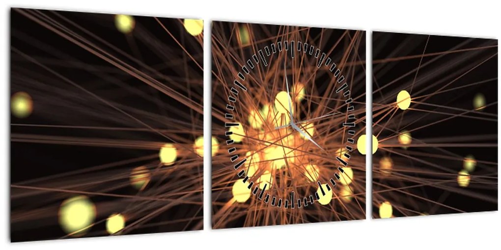 Tablou abstracției (cu ceas) (90x30 cm)