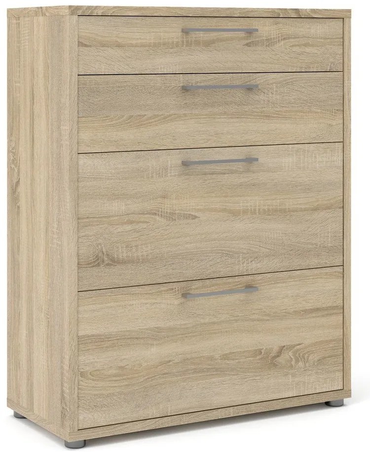 Bibliotecă modulară cu aspect de lemn de stejar 89x113 cm Prima – Tvilum