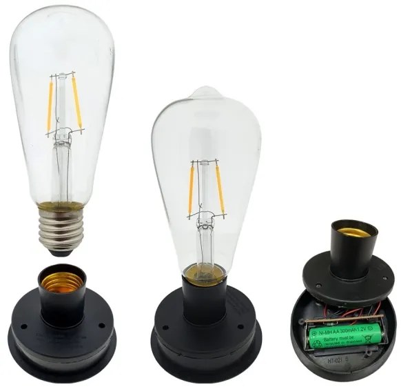 Corp de iluminat LED solar LAURA 1xE27/1,2V 300 mAh IP44