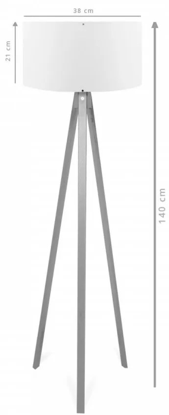 Lampa de Podea AYD - 2221, Soclu E27, Max 60W, Culoare Crem