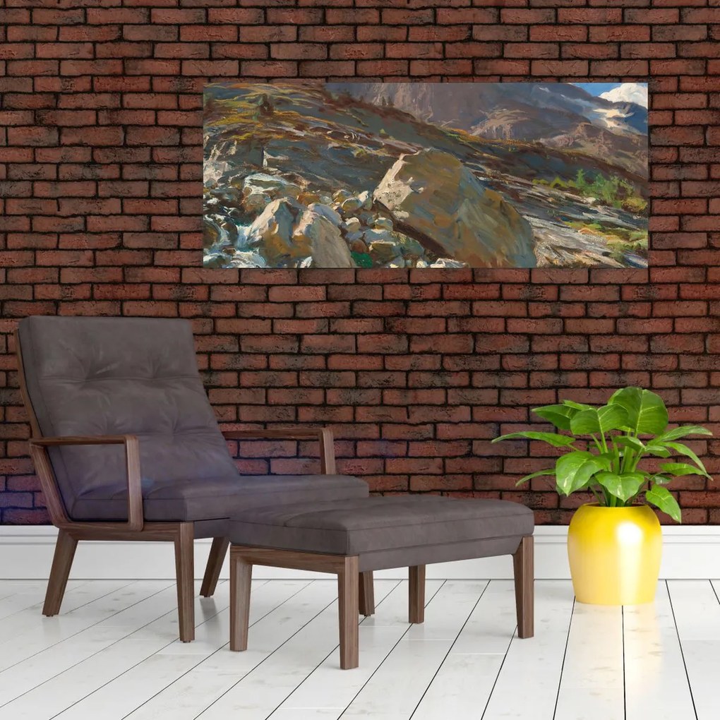 Tablou - John Singer Sargent, Simplon Pass, reproducere (120x50 cm)