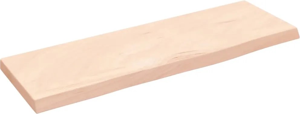 vidaXL Poliță de perete, 60x20x2 cm, lemn masiv de stejar netratat