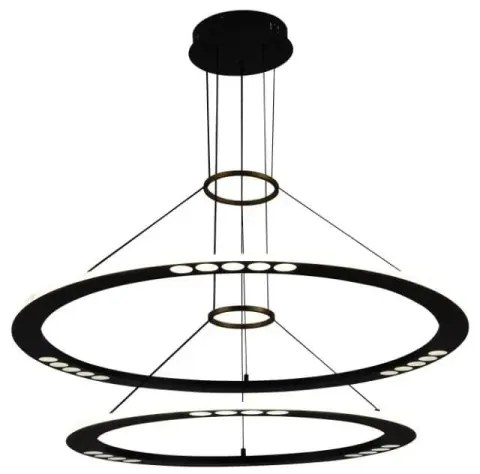 Lustră LED dimabilă pe cablu LED/90W/230V 3000-6500K + telecomandă