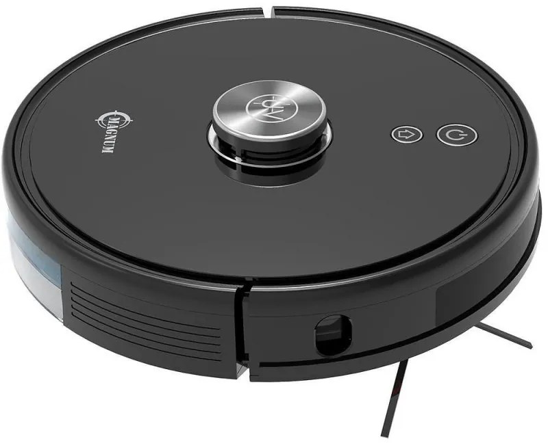 Robot aspirator cu lampa de sterilizare UVC MAGNUM UV+, Li-ion 5200 mAh, 50W, 3000 Pa, 3 trepte, Wi-Fi, Autonomie de pana la 280 min, Pana la 250 m², Negru