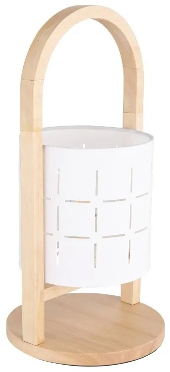 Veioza, lampa de masa design industrial Ninja alb