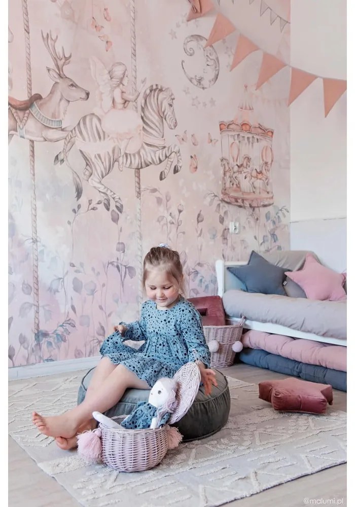 Covor alb lavabil/țesut manual din bumbac 140x200 cm Tribu Natural – Lorena Canals