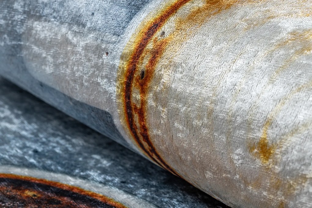 ANDRE 33300 covor lavabil Cafea bucatarie, anti-alunecare - gri / maro