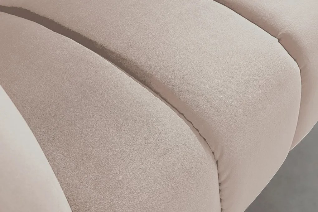 Canapea 2 locuri design elegant Noblesse, sampanie