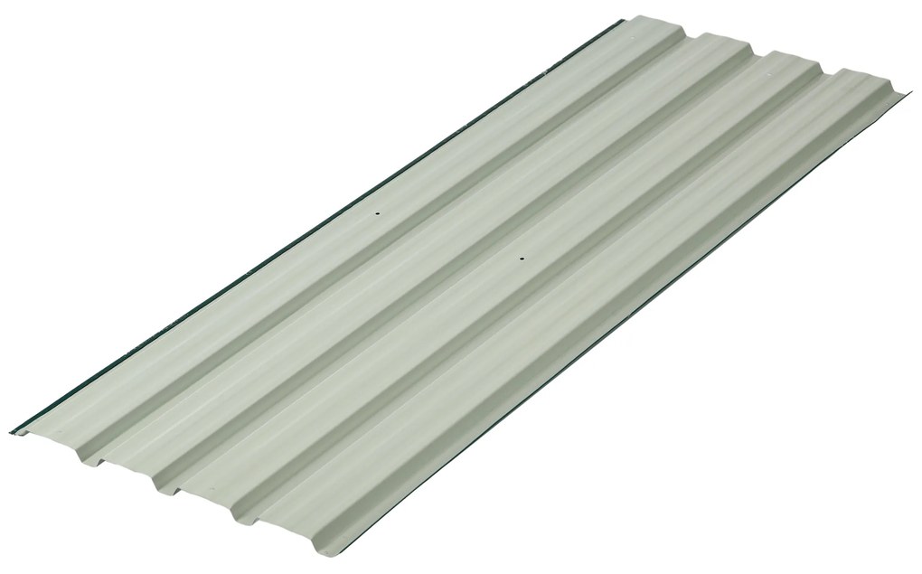 Outsunny Panouri pentru Acoperiș din Oțel, 12 Foi Galvanizate pentru Acoperișuri și Pereți, 129x45 cm, Verde | Aosom Romania