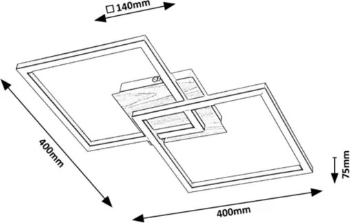 Rabalux ASHTON 6589 - Plafonieră LED, 24 W, 230 V