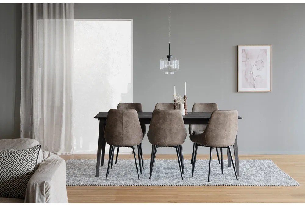 Scaune de dining maro 2 buc. Sierra – Rowico