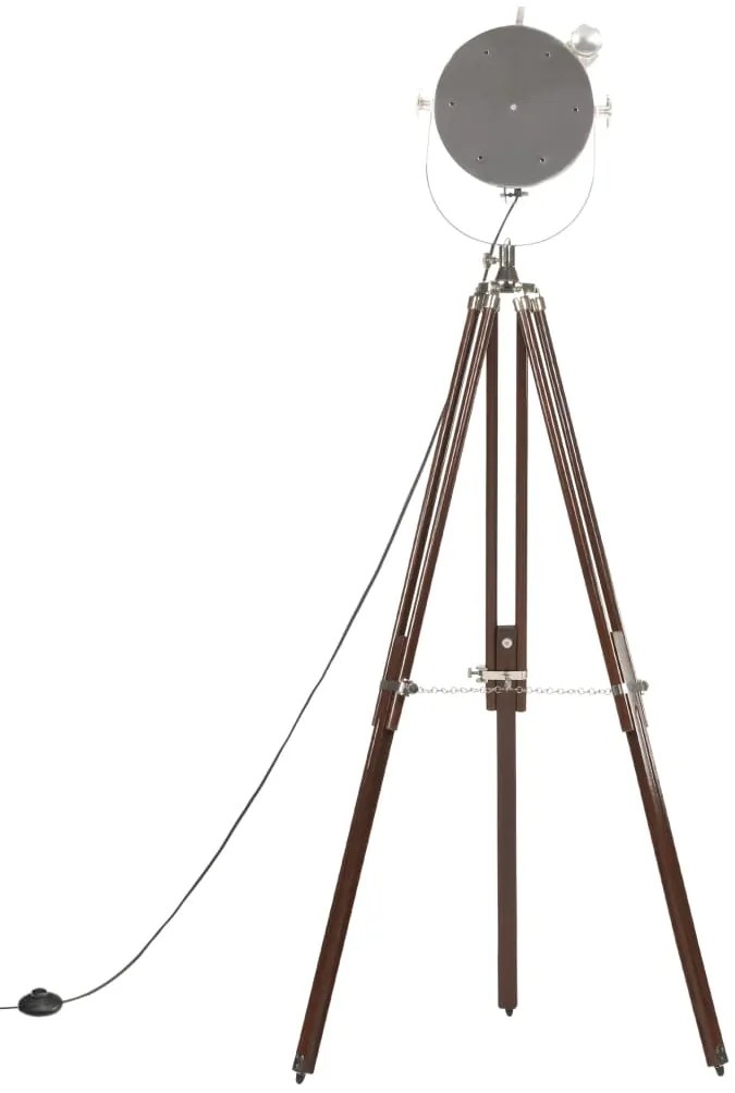 Lampa de podea cu trepied, 180 cm, lemn masiv de mango